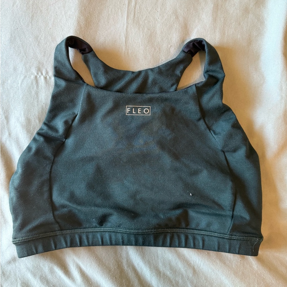 Fleo Forest Green Sports Bra